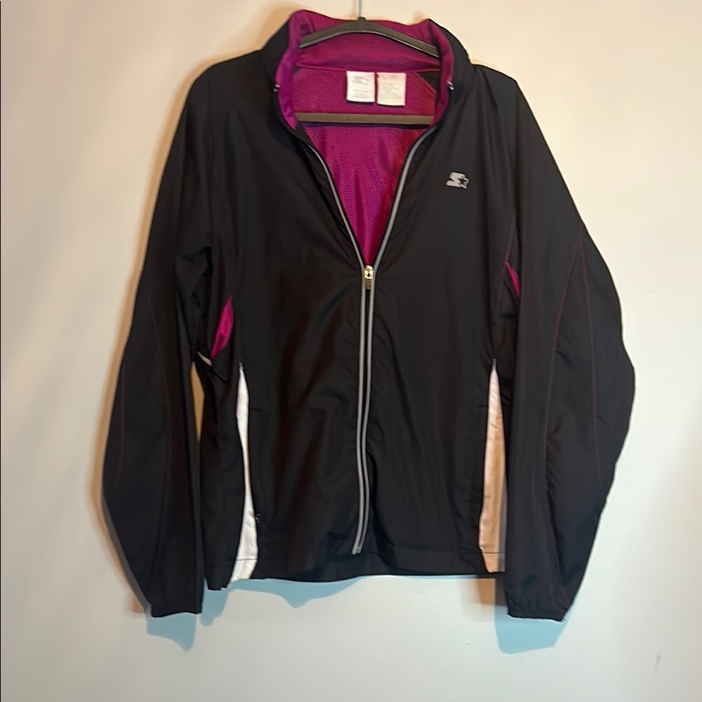 Women's Black and Pink Jacket